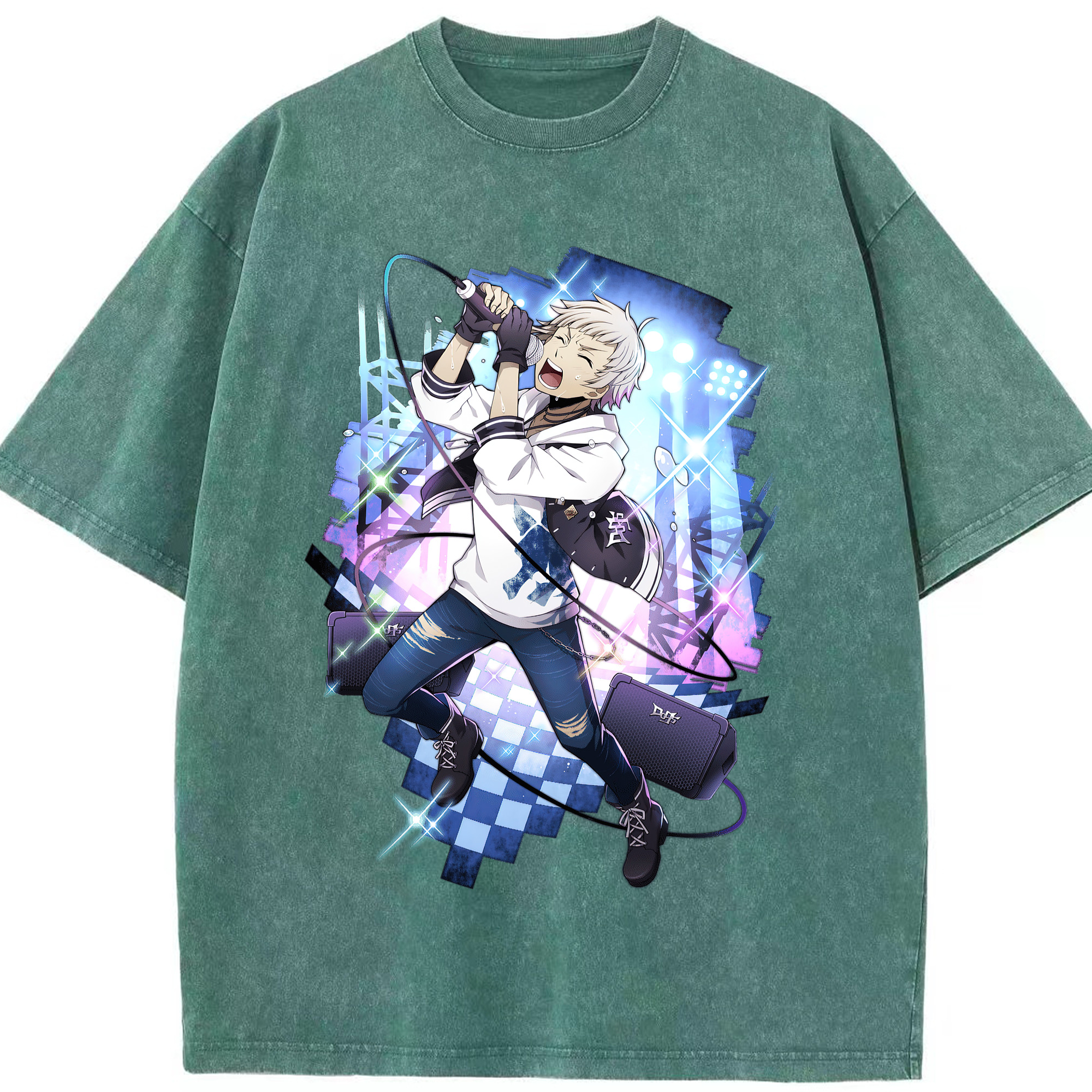 （画像用） 文豪ストレイドッグス Bungo Stray Dogs 綿100% ヴィンテージ風 半袖Tシャツ（フロントプリント）